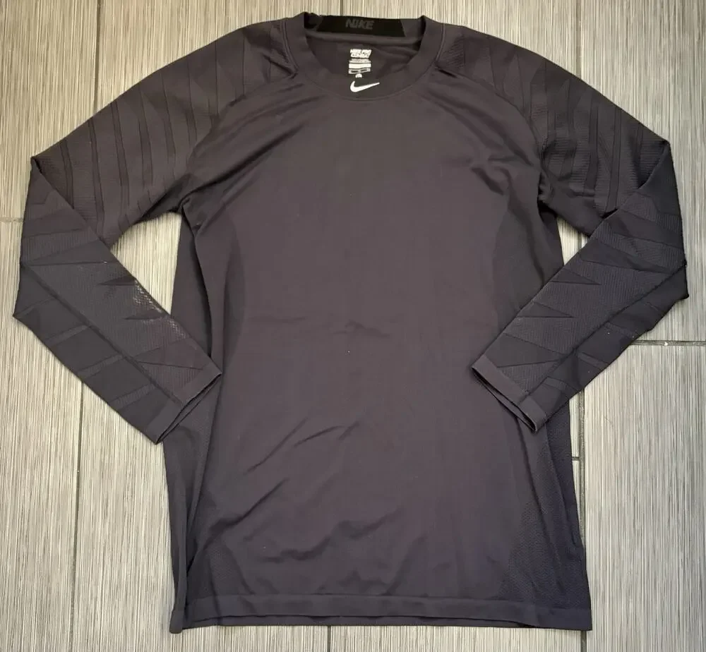 Nike Pro Combat Hyperwarm Fitted Compression Shirt Men’s Size XL Black